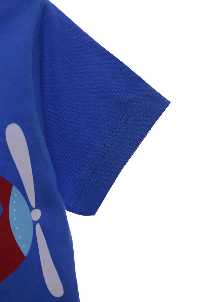Шорты с футболкой трикотажные Ferix Самолетик синие для мальчика Baby Kids