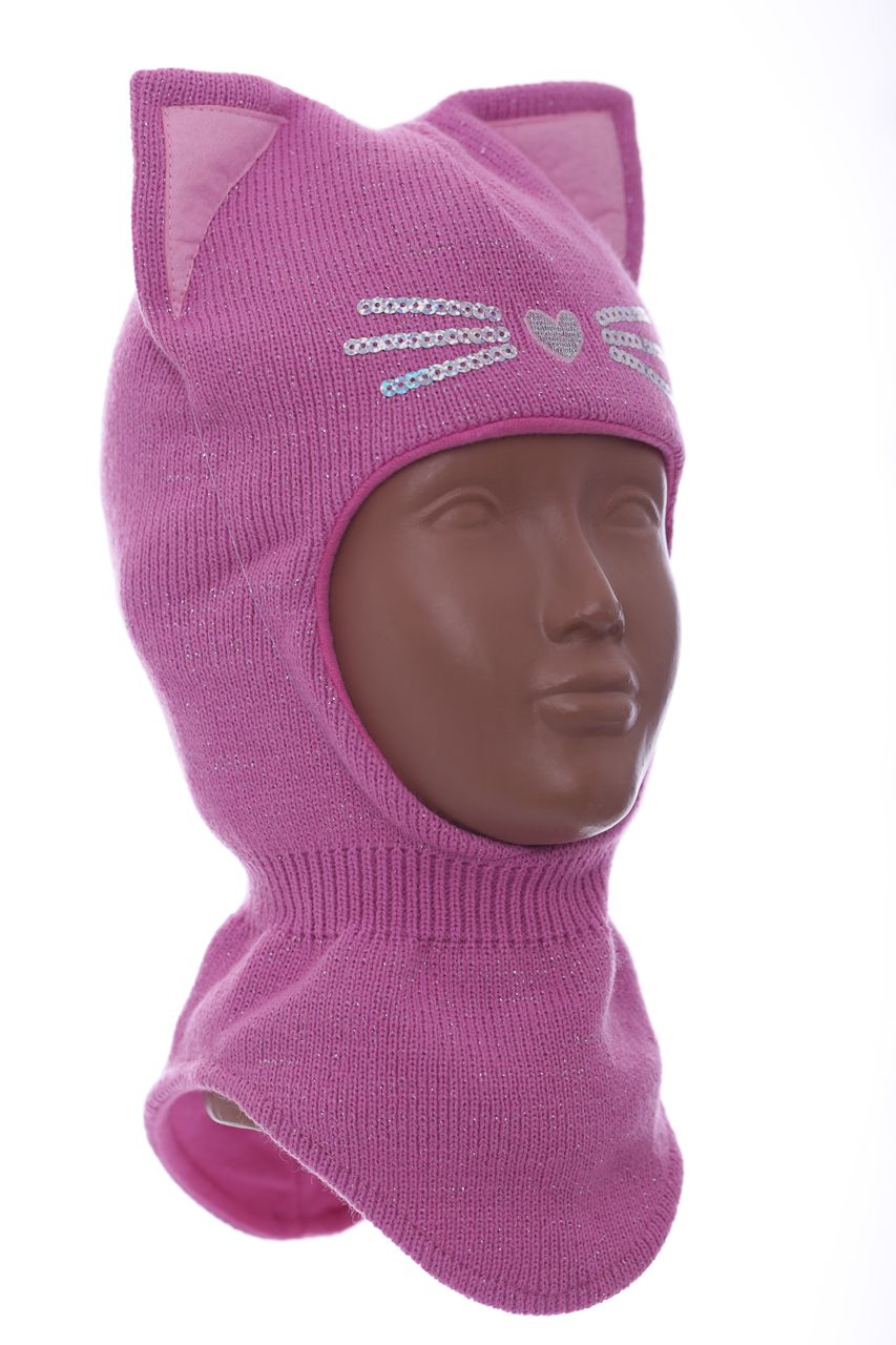 Шапка-шлем Кішечка для дівчинки BabyKroha