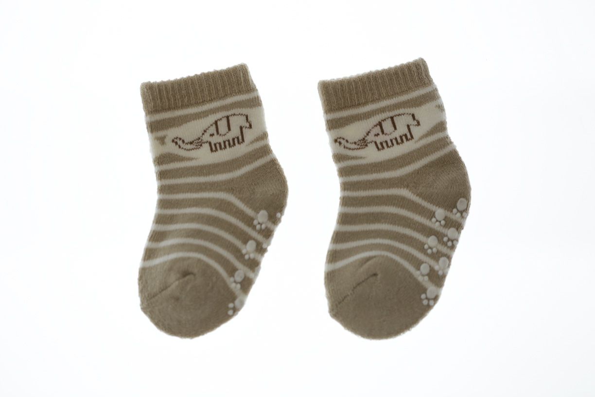 Носки на махре с тормозками Слоник для мальчика BabyKroha