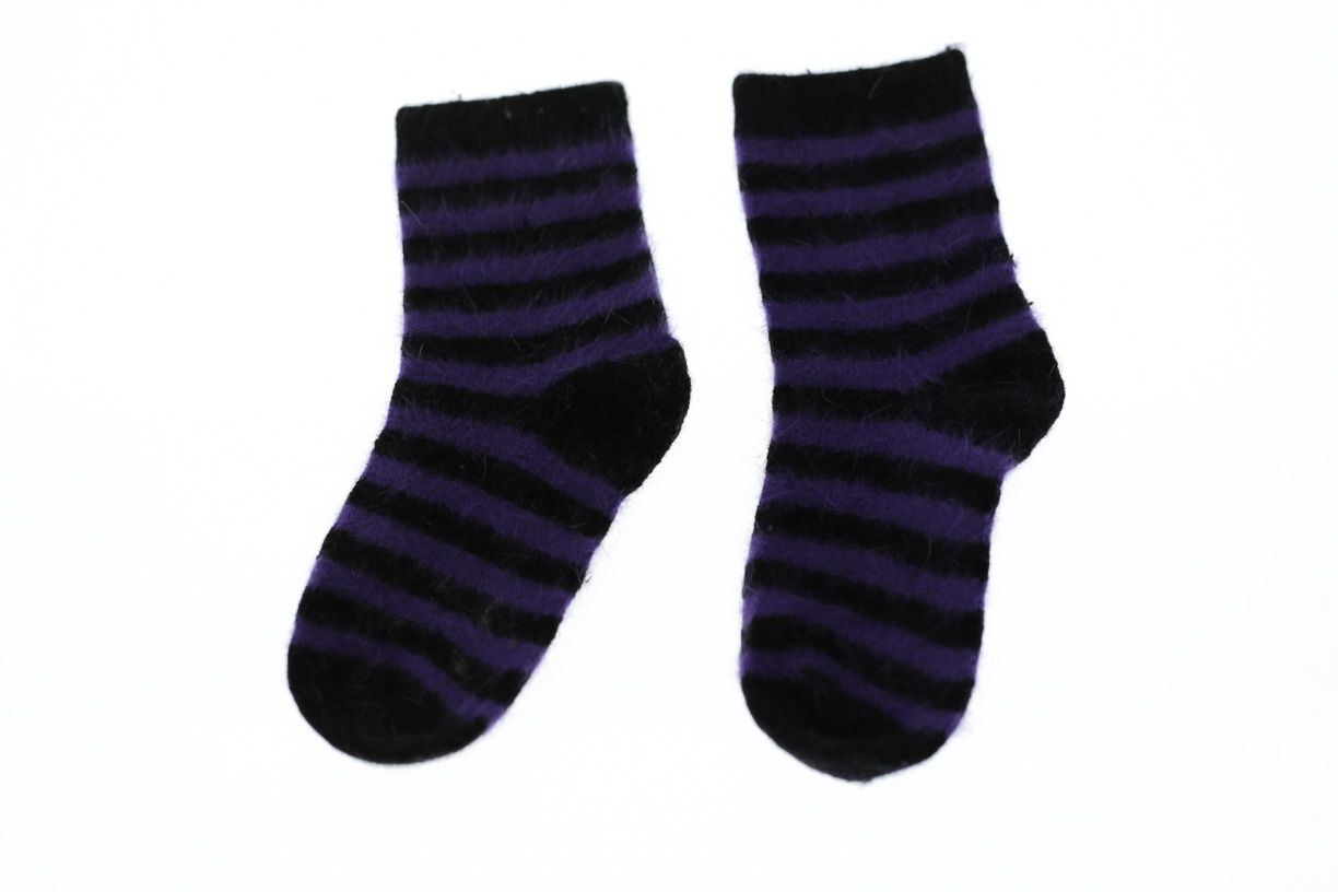 Шкарпетки на махру в Смужку для дівчинки BabyKroha