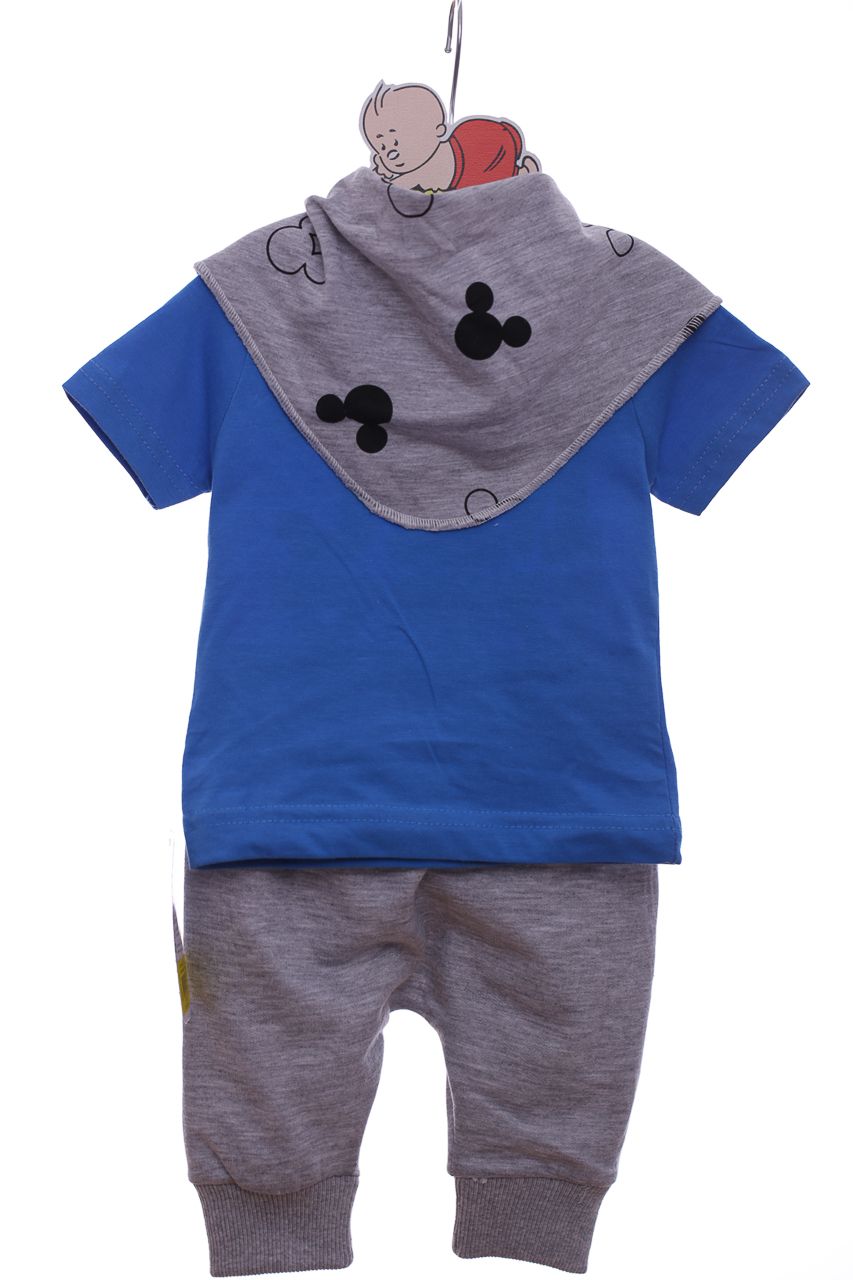 Шорты с футболкой трикотажные Beboo с принтом Микки синие для мальчика Beboo