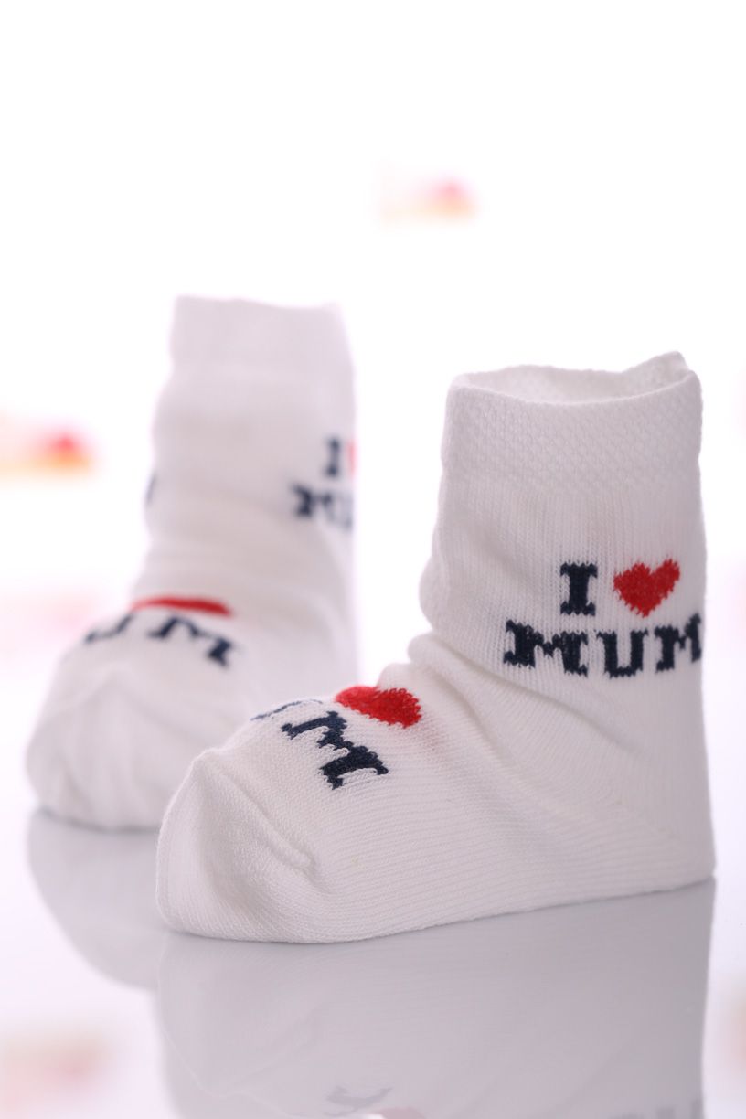 Шкарпетки I love you mum для дитини MiniPapi