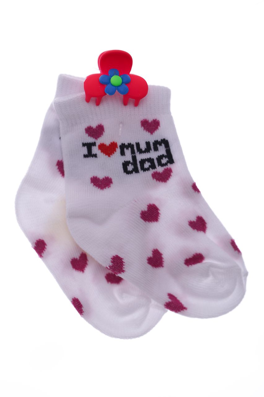 Носки I love mum   dad для девочки MiniPapi