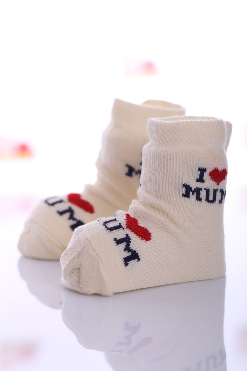 Шкарпетки I love you mum для дитини MiniPapi