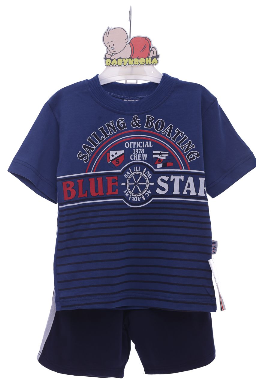 Шорты + футболка Blue star для мальчика MiniPapi